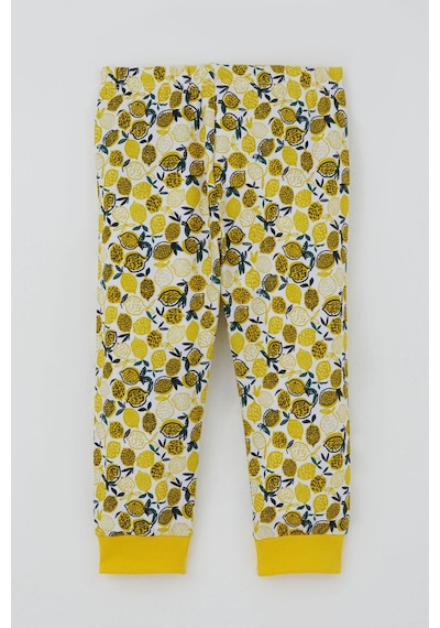 Breeze Kız Bebek Pijama Takımı Limon Bahçesi 4 Ay-1 Yaş, Sarı Sarı