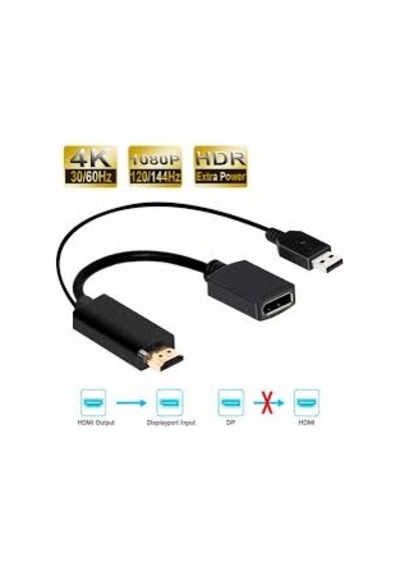 4K 60Hz Hdmi Displayport Adaptör Kablosu 1080P 120Hz Hdmi Dp
