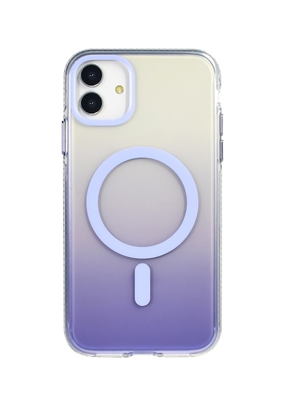 Apple Uyumlu iPhone 11 Kılıf M-safe Şarj Özellikli Transparan Renk Geçişli Zore Toros Kapak Gold