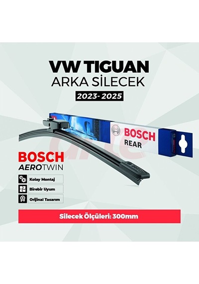 Vokswagen Tiguan Ehybrid 2024-2025 Uyumlu Aerotwin Rear Serisi Arka Silecek 300 Mm