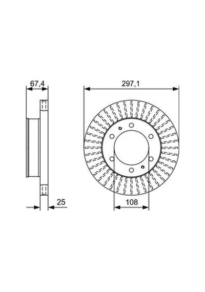 Toyota Uyumlu Hilux 3.0d4d 2006-2015 Bosch Ön Disk 298mm 2 Adet