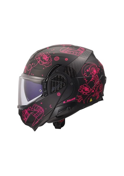 Ls2 Advant 2 Sophıa Mat Siyah-pembe Kask Pembe