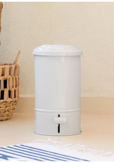 The Mia Stripe Mutfak Ve Banyo Çöp Kovası Beyaz 5 Lt Beyaz