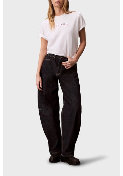 Calvin Klein Bayan T Shirt Lv047f820g Yaf Beyaz