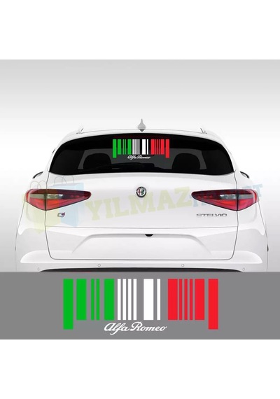Alfa Romeo Cam Tampon Giulietta 159 156 Oto Sticker Yapıştırma 25 X 9 Cm