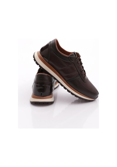 Dgn 810 Erkek Sneakers Ayakkabi Kahve Rugan