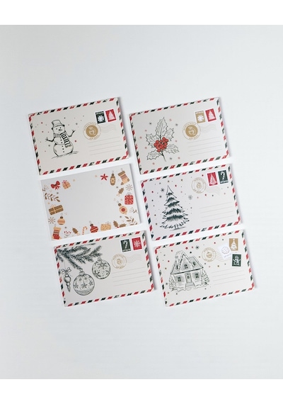 Yılbaşı Kokina Temalı Kartpostal Seti, Yeniyıl, Noel, Tebrik Ve H