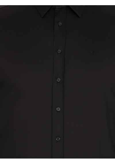 Cacharel Siyah Slim Fit Uzun Kollu Basic Gömlek