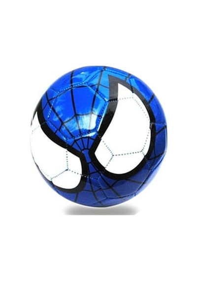 Spiderman - Mavi - Dikişli Renkli Küçük Futbol Topu