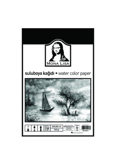 Monalisa Sulu Boya Kağıdı 250X350 160 Gr 10 Yaprak Mn09-1