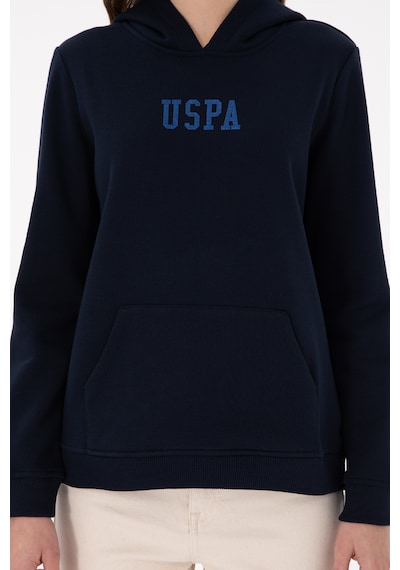 U.S. Polo Assn. Kadın Lacivert Basic Kapüşonlu Sweatshirt 50289536-VR033