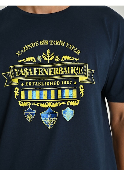Fenerium Erkek Trıbun Vıntage Tshırt Fb Laci Yeni