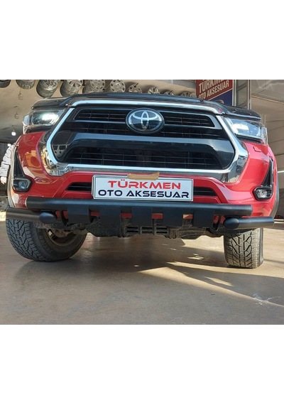 Türkmen Toyota Uyumlu Hilux 2021 Sonrası Siyah Ön Koruma Glocity Model