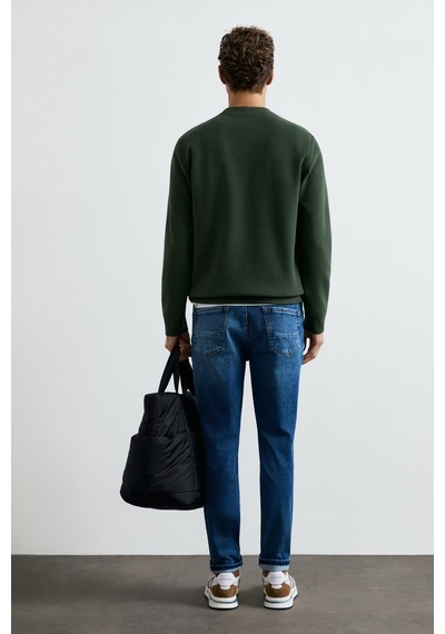 Lufian Mıles Erkek Sweatshirt Yeşil Yeşil 112030201100600