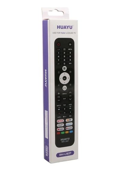 Hubrendy Sh Rm-l1837 Haier Netflix Youtube Prime Video Youtube Music Tuşlu Lcd Led Tv Kumanda