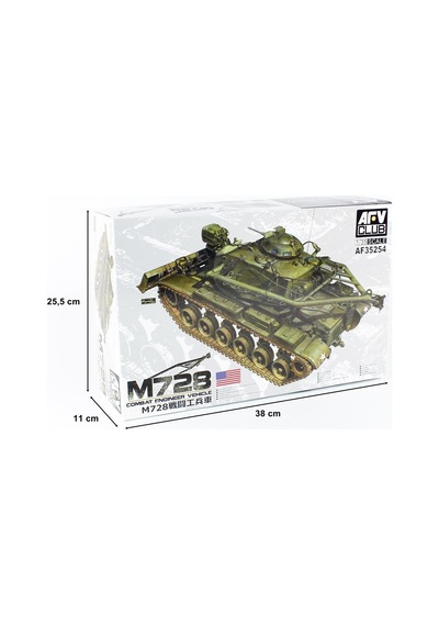 Afv Club Af35254 1/35 Ölçek, M728 Kurtarıcı Tankı, Plastik Model Kiti-51350