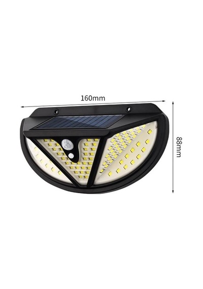 Powermaster Mx-118 118 Smd Ledli Hareket Sensörlü Üç Modlu Solar Duvar Lambası