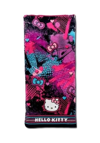 Northwest Hello Kitty Bulut Sherpa Pijama Çantası, 68,5 Cm X 157,5 Cm, Slumber Kitty Acı Kahverengi