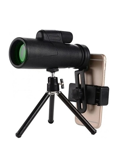 8000mt El Dürbünü Ultra Zoom 8x42 - Tripotlu Telefon Tutacaklı Video Kayıt Için Uzun Mesafe Dürbünü Siyah