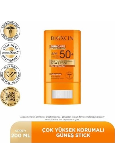 Stick Spf 50 Hassas Bölgeler İçin Yüksek Korumalı Güneş Kremi, 15 G