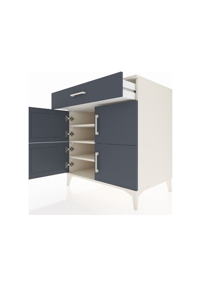 Kronos Şifonyer 3 Raflı Tek Çekmeceli 4 Kapaklı 88x59x96 Aytaşı-antrasit Aytası Kronos Şifonyer 3 Raflı Tek Çekmeceli 4 Kapaklı 88x59x96 Aytaşı-antrasit Aytası