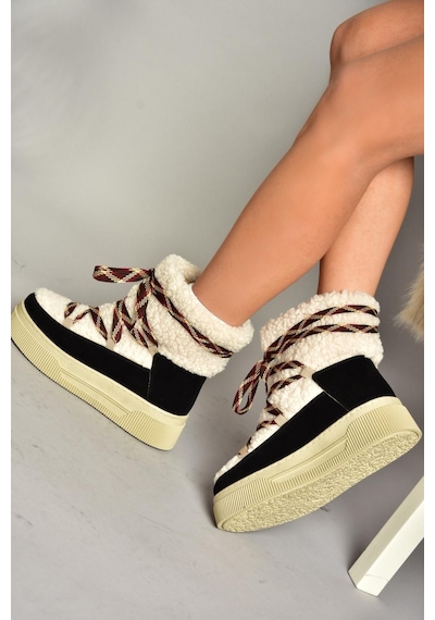 Fox Shoes T476500702 Siyah Süet Kalın Tabanlı Kadın Bot Siyah-Süet Siyah Fox Shoes T476500702 Siyah Süet Kalın Tabanlı Kadın Bot Siyah-Süet Siyah