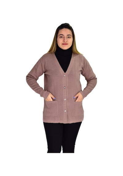 Kadın Cepli Triko Hırka Bgl-st03349 001