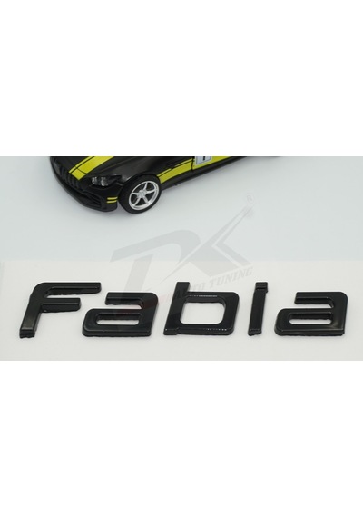 Skoda Fabia Bagaj Parlak Siyah Abs 3M 3D Yazı Logo Amblem