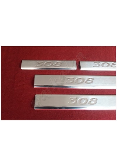 Db Chrome Peugeot 308 Krom Kapı Eşiği Baskı 2007-2013 4 Parça P.Ç (526525026)