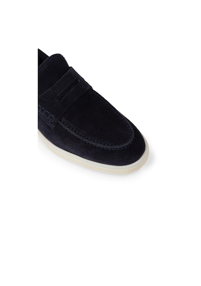Deery Erkek Hakiki Süet Lacivert Loafer Ayakkabı - 02028mlcvc01 Lacivert