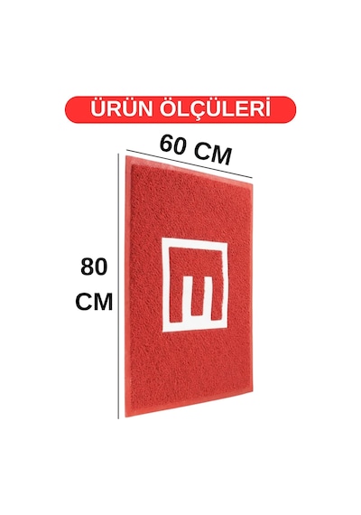 Beylini Eczane Önü Paspası E Logo Giriş İşyeri Eczane Mağaza Girişi Kapı Önü Kıvırcık Hijyen Halısı 60x8 Diğer