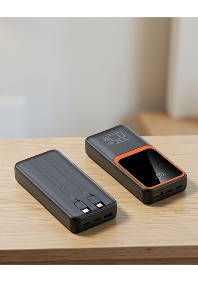 Taşınabilir Şarj Cihazı 20000 Mah 22.5w Hızlı Şarj Dijital Ekran Kablolu Çok Renkli 46349368