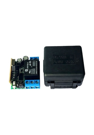 Rf Uzaktan Kumandalı 433mhz Röle Kartı 12/24v 2 Kumanda