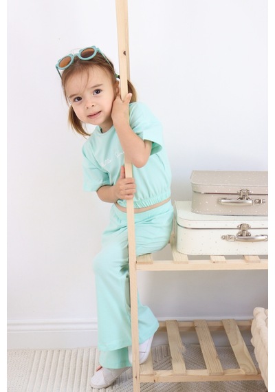 Harika Kids Kız Çocuk Hello Summer Baskılı Model Alt-üst Takım 001