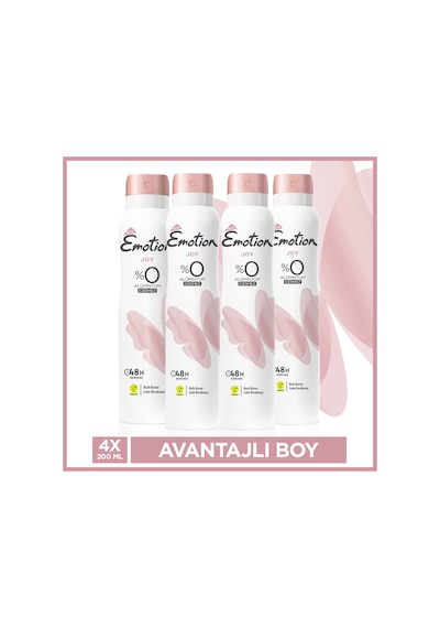 Emotion Joy Kadın Sprey Deodorant 4 x 200 ML