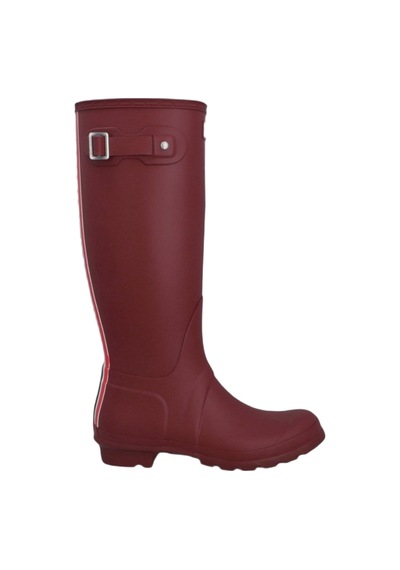 Hunter Original Tall Tri Colour Logo Boot 152 Bordo