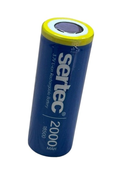 Sertec 3.7v Li-ion 18500 2000 Mah 3c Şarjlı Pil Evimdeyokyok