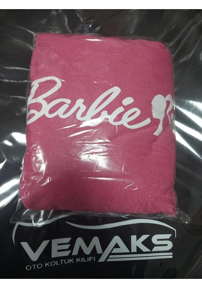 Pembe Barbie Servis Kılıfı & Koltuk Kılıfı Pamuk Penye