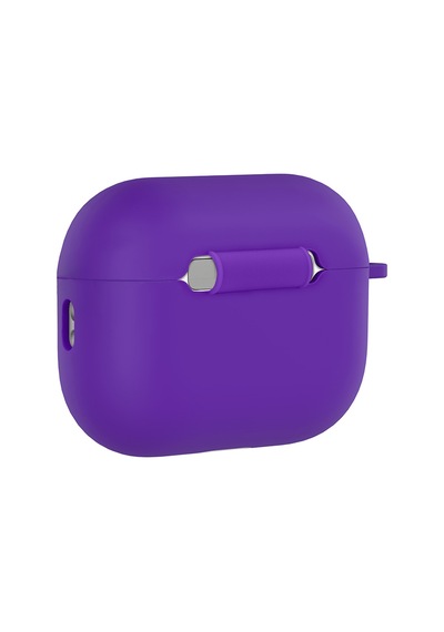 Apple Uyumlu AirPods Pro 3 İle Kılıf Standart Yumuşak Silikon Case Mor
