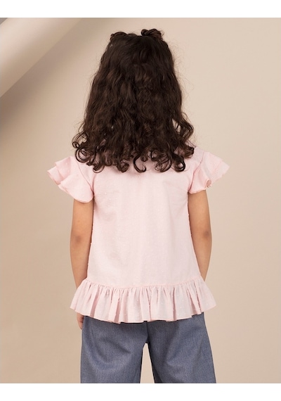 Denokids Ollie&Olla Pembe Nopeli Kız Bluz Çok Renkli