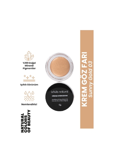 Bade Natural Krem Göz Farı 03 Sunny Gold