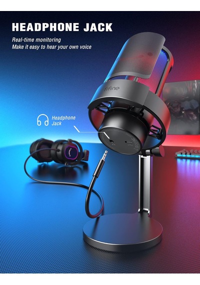 Usb Mikrofon, Oyun Mikrofonu, Yayın Podcast Stüdyosu İçin, Mikrofon Usbc, Ps4 Ps5 Mac İçin, Rgb Kontrollü, Sessize Diğer