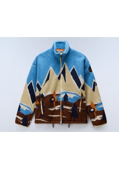 Napapijri T-fleece Fz Erkek Outdoor Polar Ceket Np0a8ao4fxc1 Çok Renkli