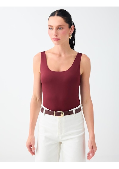 Jimmy Key Bordo Kare Yaka Dar Kesim Askılı Atlet 6ww018430562