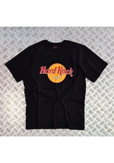 Stoned&Fame Hard Rock Baskılı T-shirt SIYAH Siyah