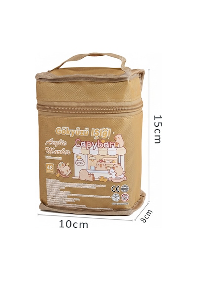 48li Akrilik Marker Kalem Seti - Capybara Desenli