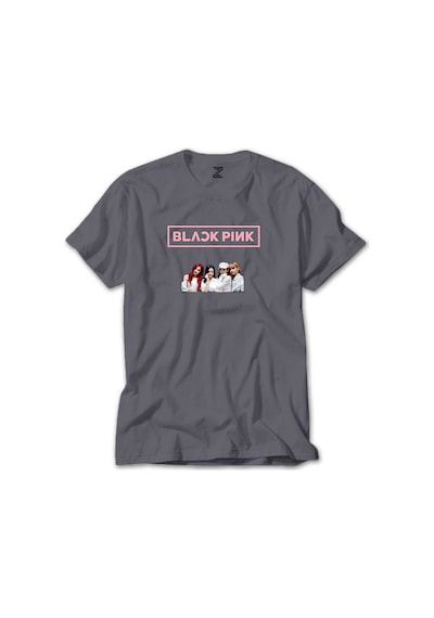 Blackpink Face Gri Tişört