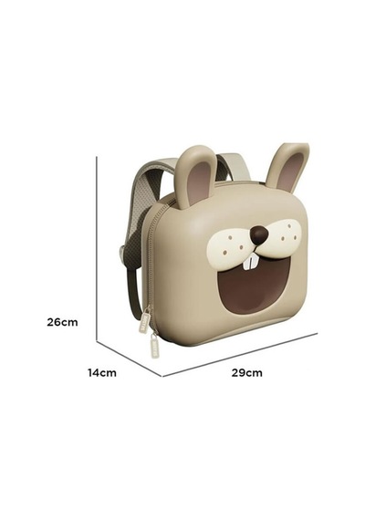 Zoyzoii Forest Çocuk Sırt Çantası Cute Rabbit Kahverengi Kahverengi