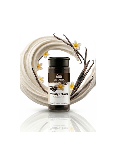 Saf Vanilya Toz 80g 40gx2 Gerçek Vanilya Tozu Vanilla Sticks Ground Aile Boyu Avantajlı Paket