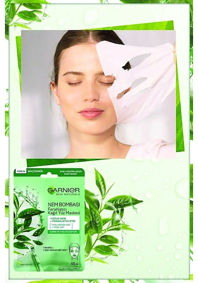 4 Adet Garnier Kağıt Maske Ferahlatıcı